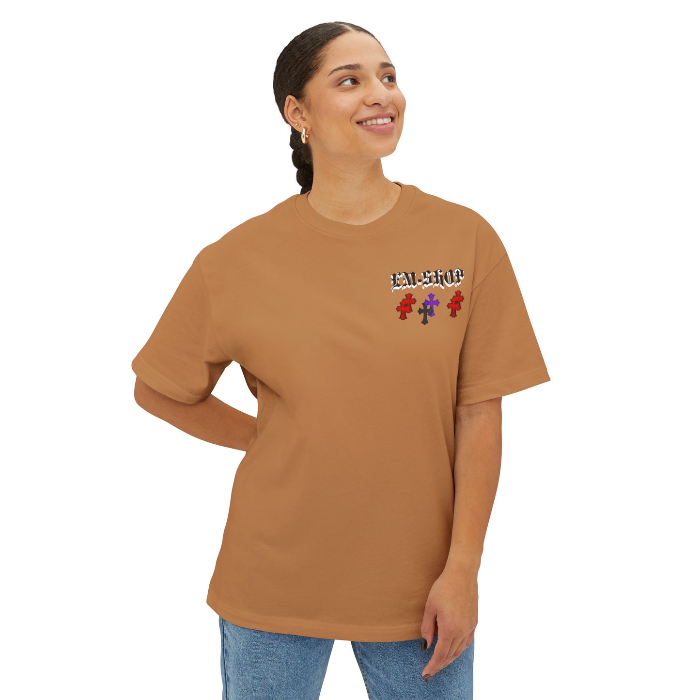 Stylish Unisex Oversized Boxy Tee, Casual Wear, Graphic Tee, Streetwear, Gift for Trendsetters, Fashion Statement