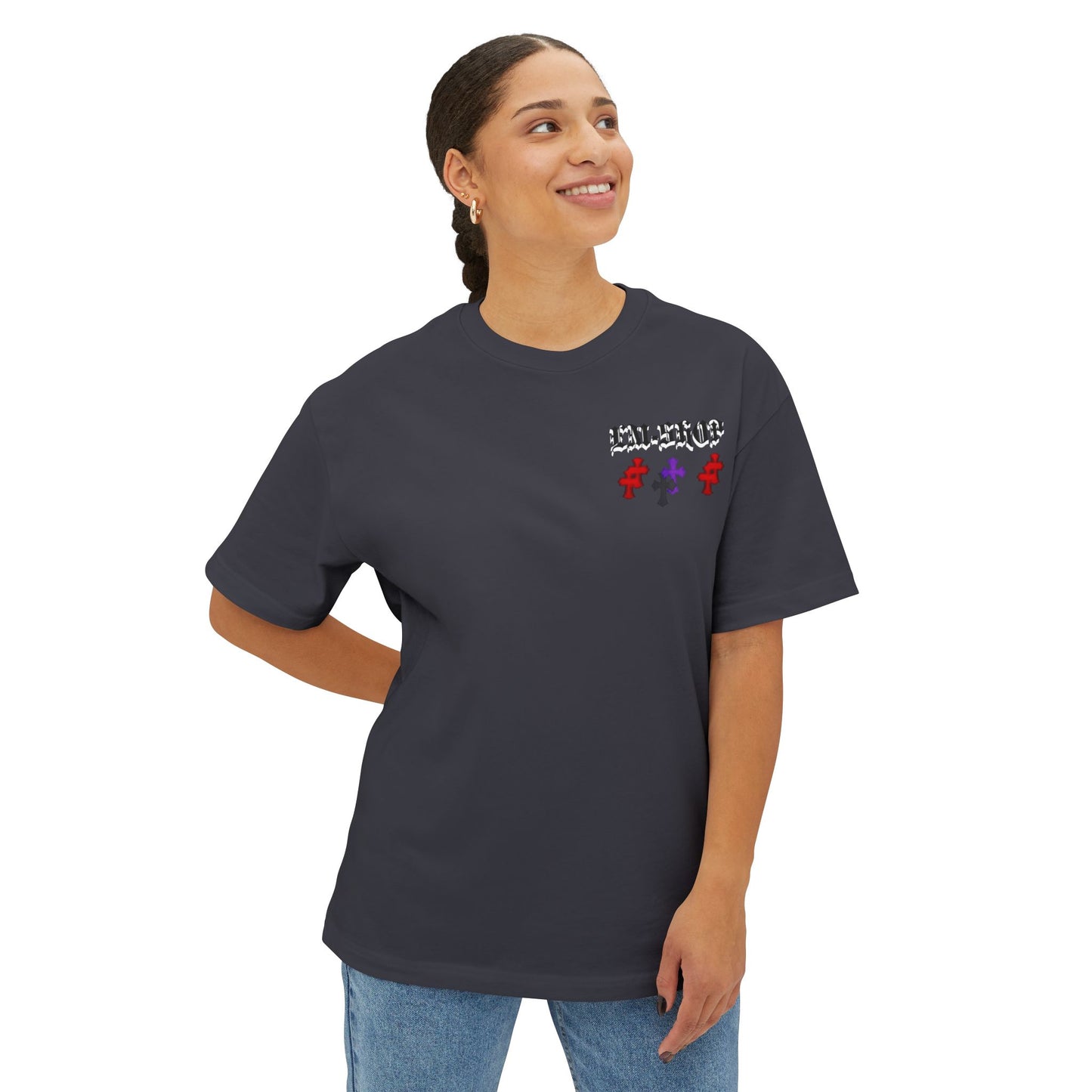 Stylish Unisex Oversized Boxy Tee, Casual Wear, Graphic Tee, Streetwear, Gift for Trendsetters, Fashion Statement