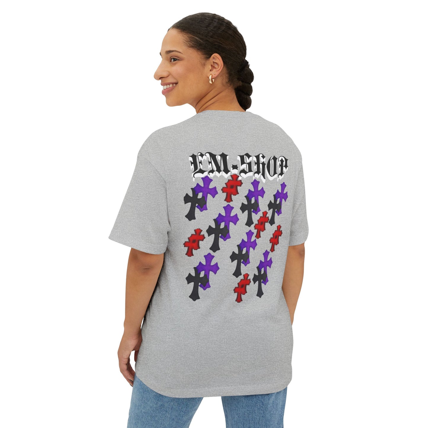 Stylish Unisex Oversized Boxy Tee, Casual Wear, Graphic Tee, Streetwear, Gift for Trendsetters, Fashion Statement