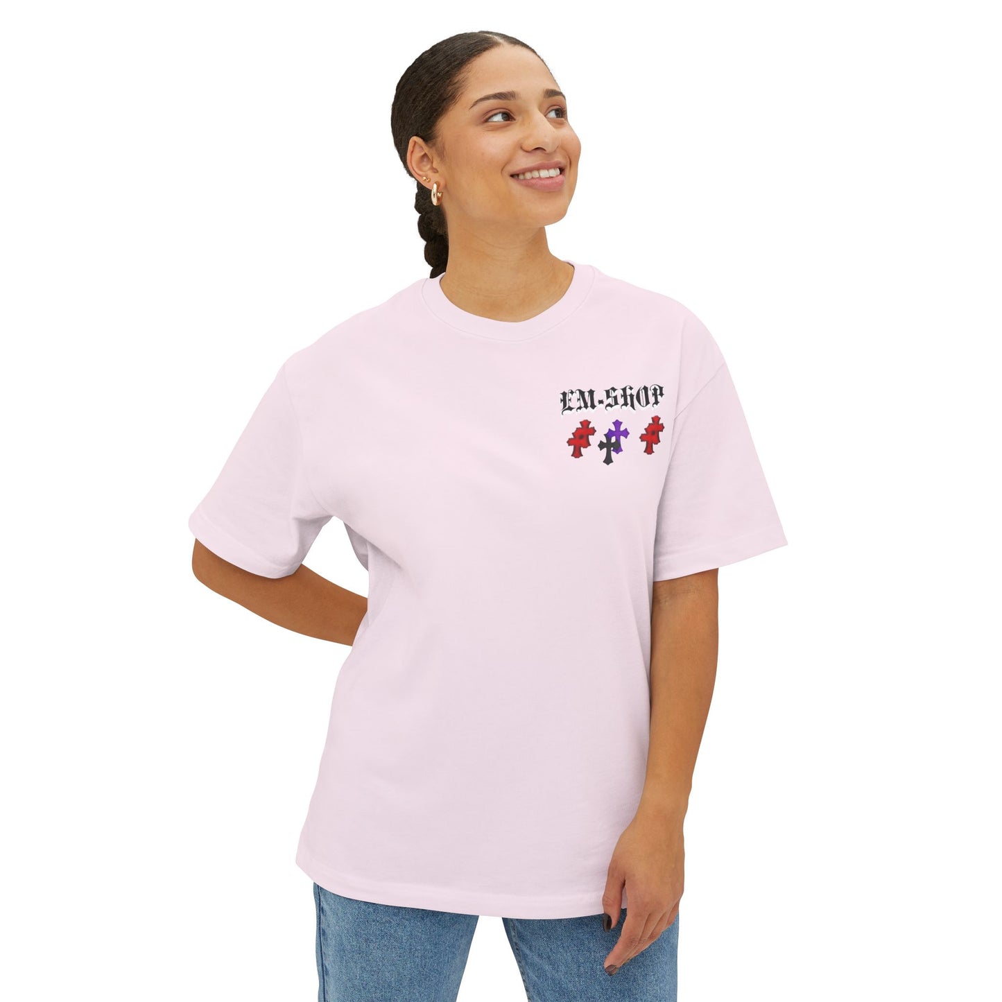 Stylish Unisex Oversized Boxy Tee, Casual Wear, Graphic Tee, Streetwear, Gift for Trendsetters, Fashion Statement