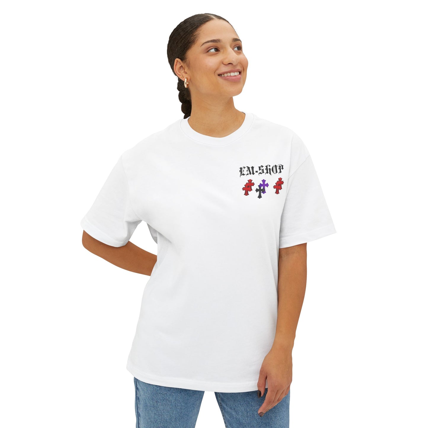 Stylish Unisex Oversized Boxy Tee, Casual Wear, Graphic Tee, Streetwear, Gift for Trendsetters, Fashion Statement