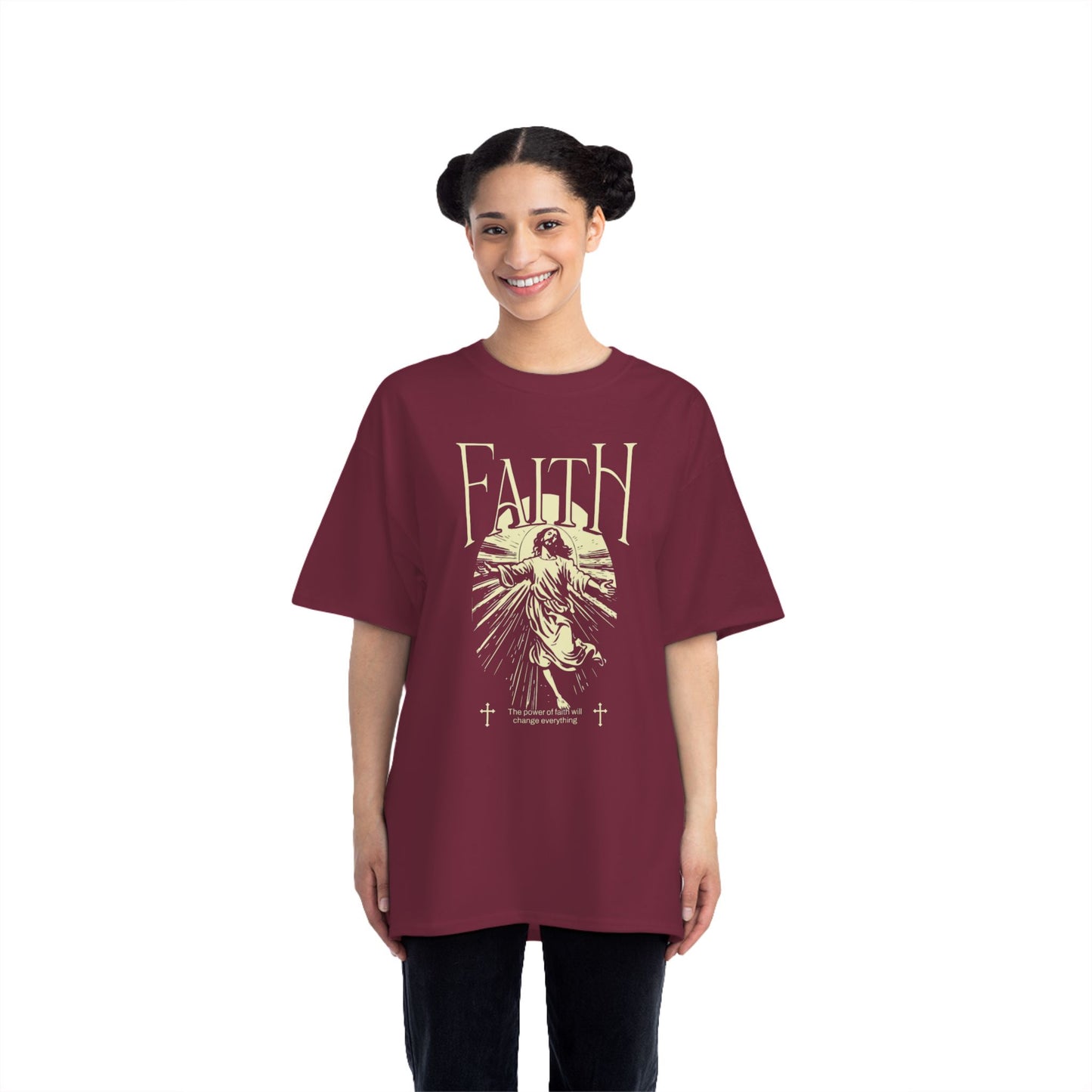 Faith-Inspired Short-Sleeve T-Shirt, Spiritual Tee, Casual Wear, Graphic Tee, Faith-Based Apparel, Unique Gift