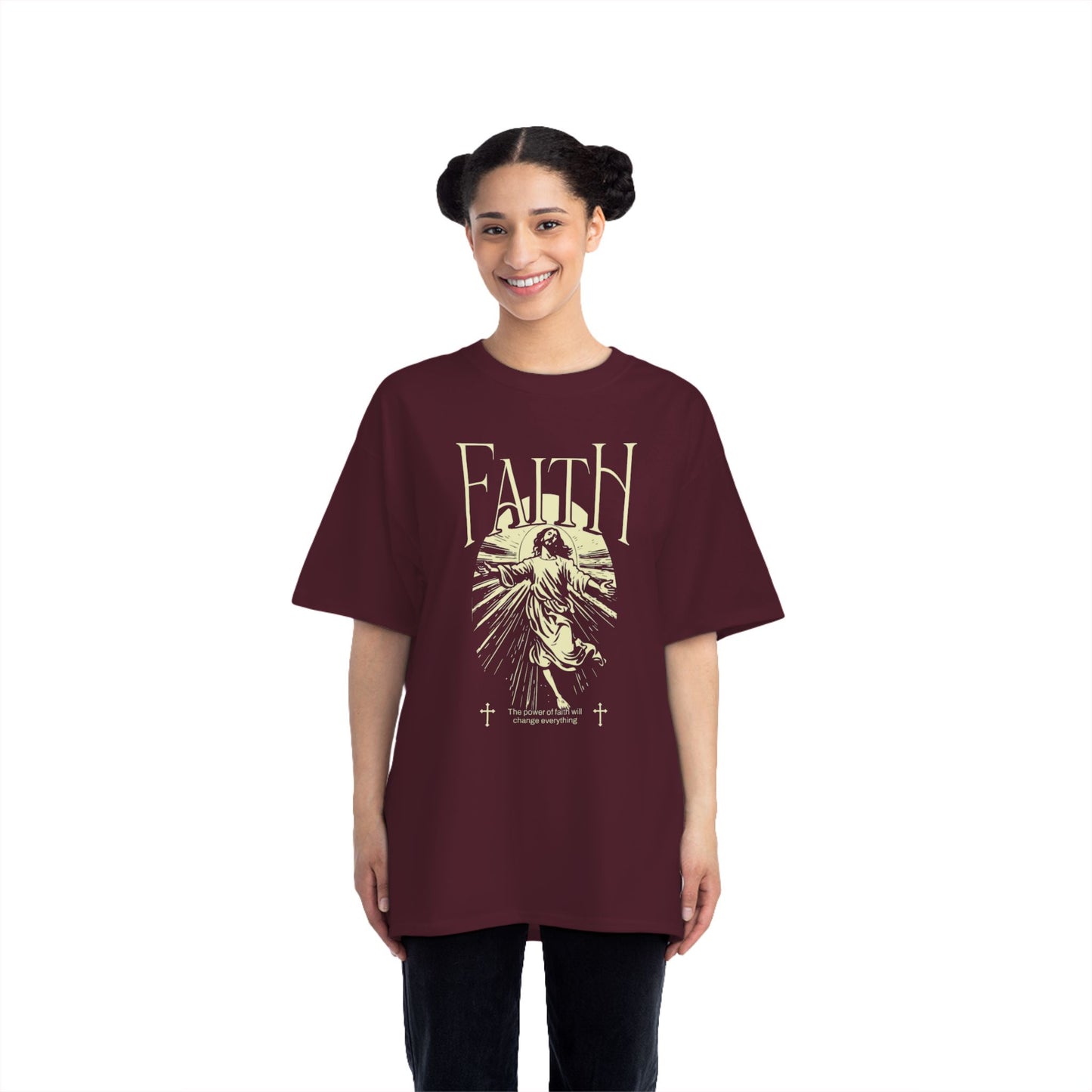 Faith-Inspired Short-Sleeve T-Shirt, Spiritual Tee, Casual Wear, Graphic Tee, Faith-Based Apparel, Unique Gift