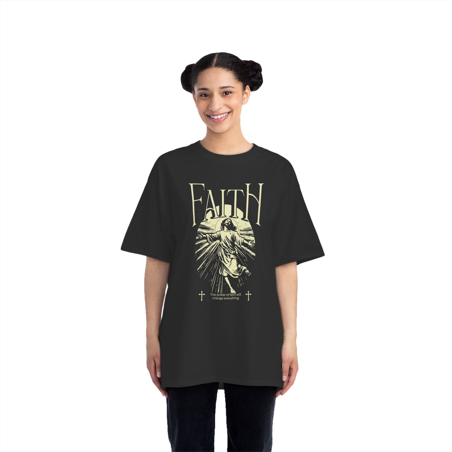 Faith-Inspired Short-Sleeve T-Shirt, Spiritual Tee, Casual Wear, Graphic Tee, Faith-Based Apparel, Unique Gift