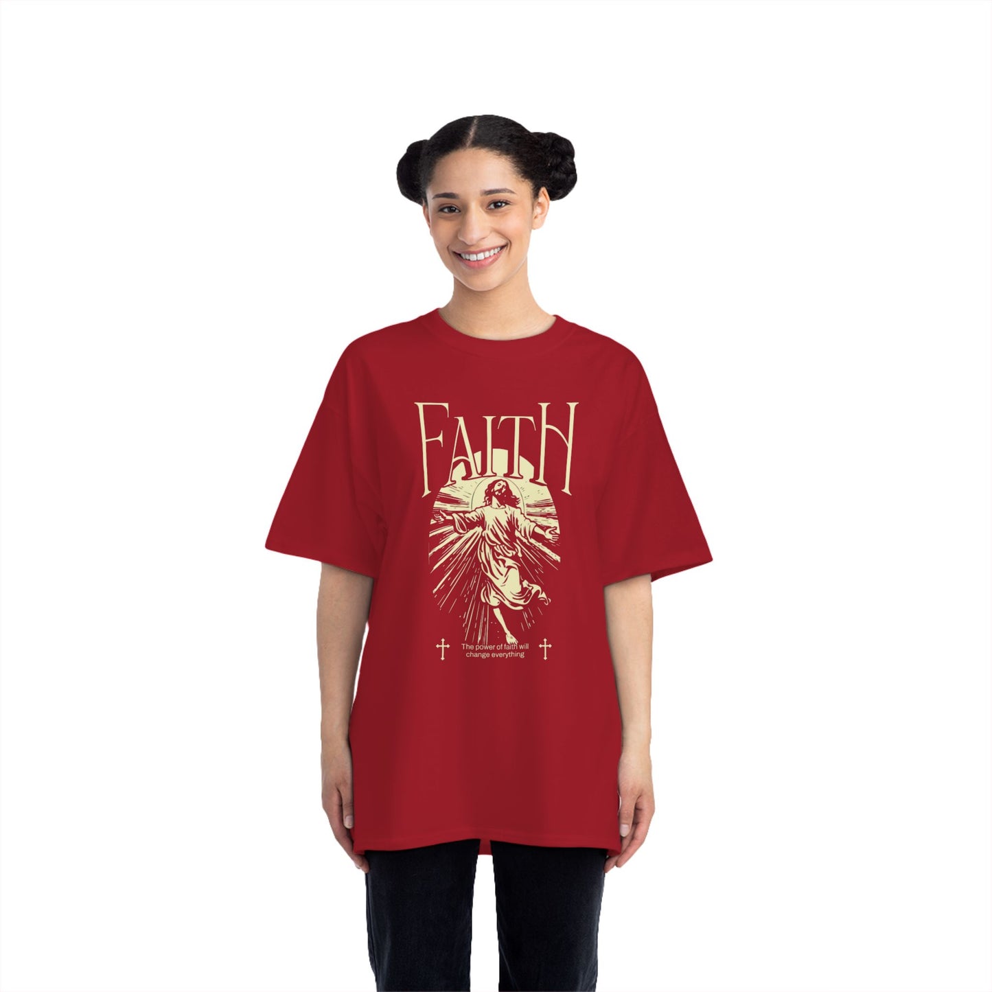 Faith-Inspired Short-Sleeve T-Shirt, Spiritual Tee, Casual Wear, Graphic Tee, Faith-Based Apparel, Unique Gift